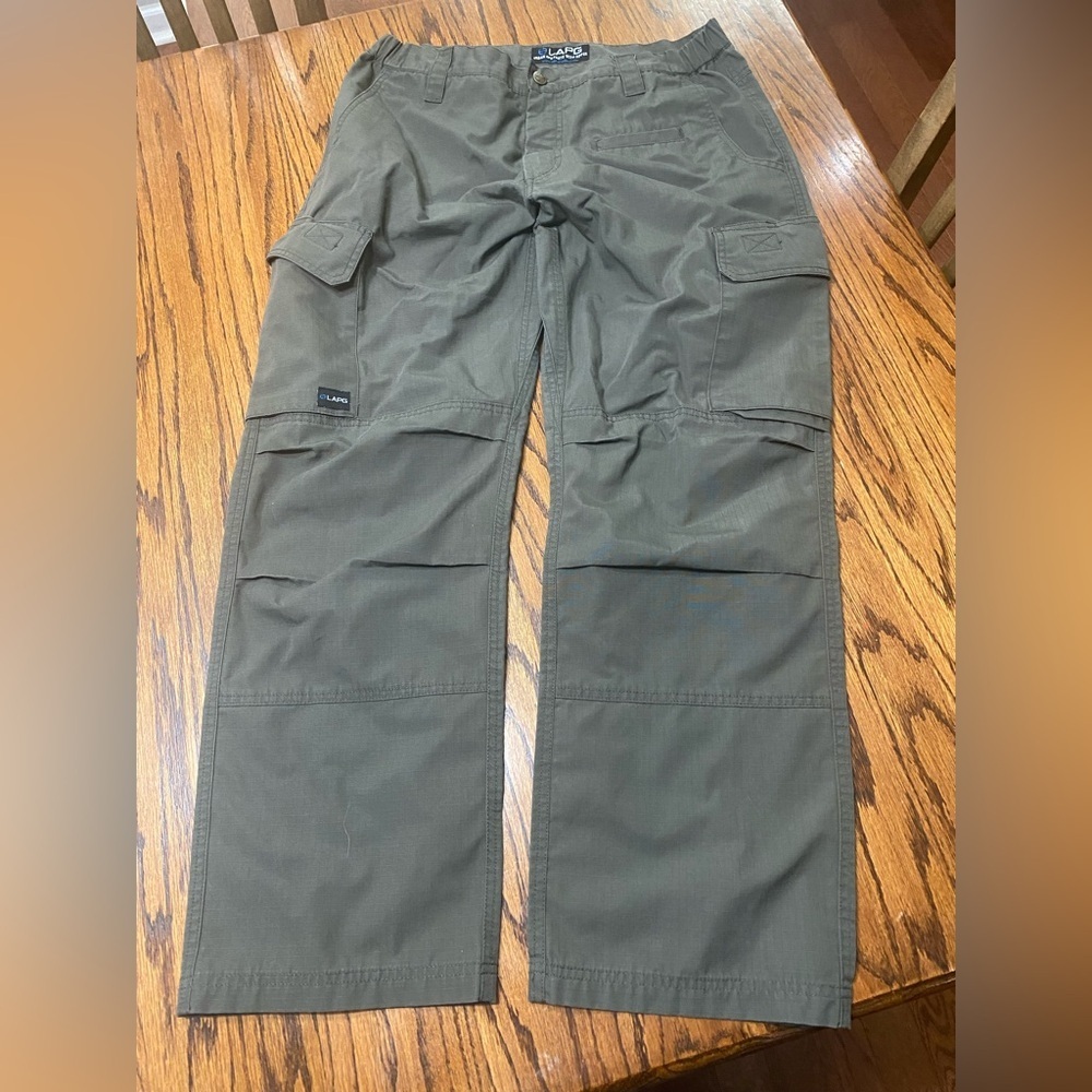 LAPG LA Police Gear Men's 32x30 Green Urban Ops 7 Pocket Tactical Cargo Pants
